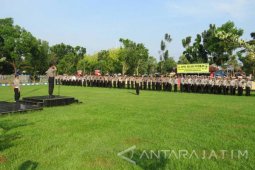 Polres Bangkalan Gelar Pasukan Pengamanan Hari Buruh