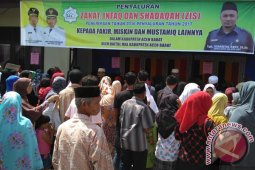 1.391 masyarakat miskin Aceh Barat terima ZIS