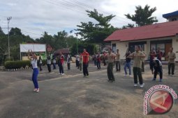 Olahraga Bersama Unsur Muspika Jaga Silaturahami
