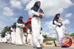 Ribuan Muslim Pontianak Pawai Ta'aruf Sambut Ramadhan