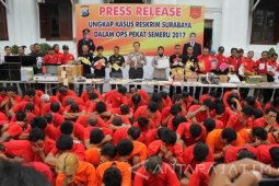 Polrestabes Surabaya Tangkap 156 Penjahat