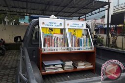 Polres Leles Ubah Mobil Patroli Jadi Perpustakaan