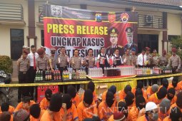 Polisi Sidoarjo Tangkap 1.282 Tersangka Pekat Semeru