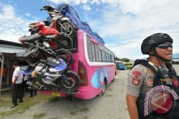 Razia Muatan Motor Mudik
