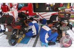 Jelang Lebaran Jasa Service Motor Mulai Dipadati