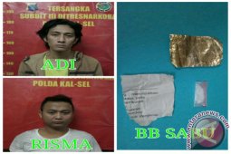 Tersangka Tertangkap Tangan Saat Buang Sabu-Sabu