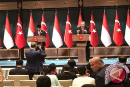 Jokowi-Erdogan saksikan penandatangan dua dokumen kemitraan