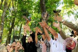 Sebanyak 550 Burung Dilepasliarkan di Tahura Dago