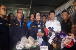 Menkeu datangi lokasi penggerebekan 300 kilogram sabu di Pluit