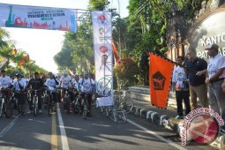 Ribuan Peserta "Gowes Pesona Nusantara" Tinggalkan Tabanan