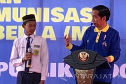 Jokowi Berharap Masyarakat jangan Anggap Remeh Campak-Rubella (Video)