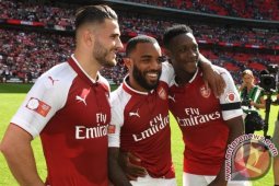 Susunan pemain Arsenal vs Leicester, Lacazette jalani debut Liga Inggris