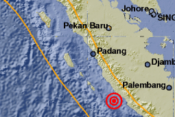  Gempa 6,6 SR guncang Bengkulu