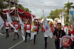 "Hujan" Hadiah Ramaikan Jalan Sehat BUMN Kalsel