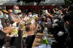 Pemusnahan Narkotika Asal Malaysia
