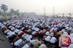 Warga MTA Temanggung shalat Idul Adha