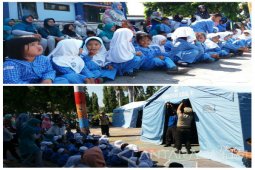Tagana Situbondo Gelar Simulasi Mitigasi Bencana Usia Dini (Video)