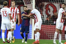 Mengejutkan, Barcelona Ditahan Seri Olympiakos