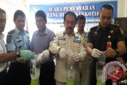 BNNP Kalsel Musnahkan Sabu-sabu Bernilai Miliaran