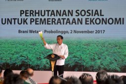 Presiden Serahkan Lahan Perhutanan Sosial di Boyolali