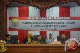 DPRD Gelar Paripurna Penyampaian Empat Raperda Pemprov Jambi