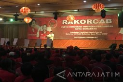 Gus Ipul-Anas Sampaikan Komitmennya di Rakorcab PDIP Surabaya