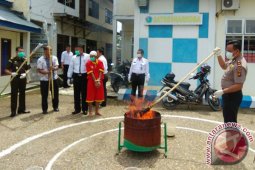 Polres Batanghari Musnahkan 207 Gram Ganja Kering