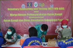 Seratus Warga Binaan Rutan Bangil ikuti Tes HIV