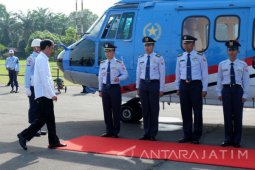 Menuju Bandara Silangit Presiden Jokowi Gunakan Heli