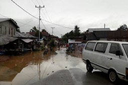 Banjir Di Perbatasan Indonesia - Malaysia Sudah Surut