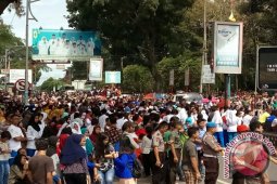 Warga Padati Lapangan Adam Malik Pematangsiantar