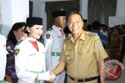 Pengukuhan Pasukan Pengibar Bendera Pusaka Kota Tomohon
