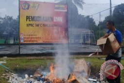 KPPBC Pangkalpinang Musnahkan 1,2 Juta Batang Rokok Ilegal