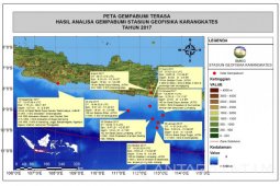 Gempa Bumi 557 Kali Guncang Jatim Selama 2017