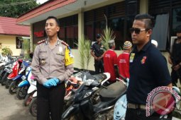 Polres Tapin Amankan 16 Kendaran Hasil Curanmor