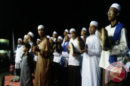 Rebana mengiringi pergantian tahun di Jambi