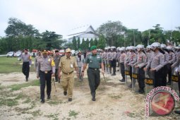 Polres  Apel Gelar Pasukan Operasi Mantab Praja