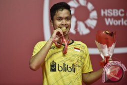Ginting lolos ke semifinal Swiss setelah kalahkan Lin Dan