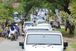 Ribuan Warga Gorut Antar Paslon "NKRI"
