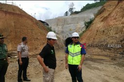 Pembangunan Bendungan Tapin Capai 45 Persen