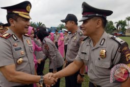 Kapolresta Jambi pimpin upacara kenaikkan pangkat