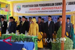 Bupati Kotabaru Lantik Sembilan Pejabat
