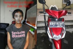 Polisi ringkus seorang pencuri motor