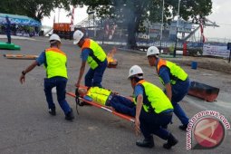 Timah menggelar apel akbar Bulan K3 Nasional