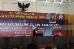 Menkunham Ingatkan CPNS Tak Terlibat Kegiatan Melanggar Hukum (Video)