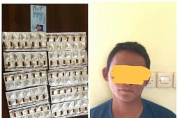 Polres Tapin Sita 100 Butir Pil Zenith