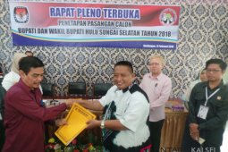 Dua Pasangan Calon  Ditetapkan KPU HSS