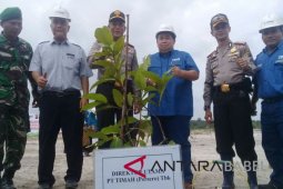 PT Timah - Polda Babel reklamasi bekas tambang Bancah