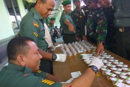 Prajurit Korem 023/KS dites urine mendadak