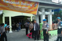 Personel Polres Pangkalpinang amankan penetapan calon peserta pilkada